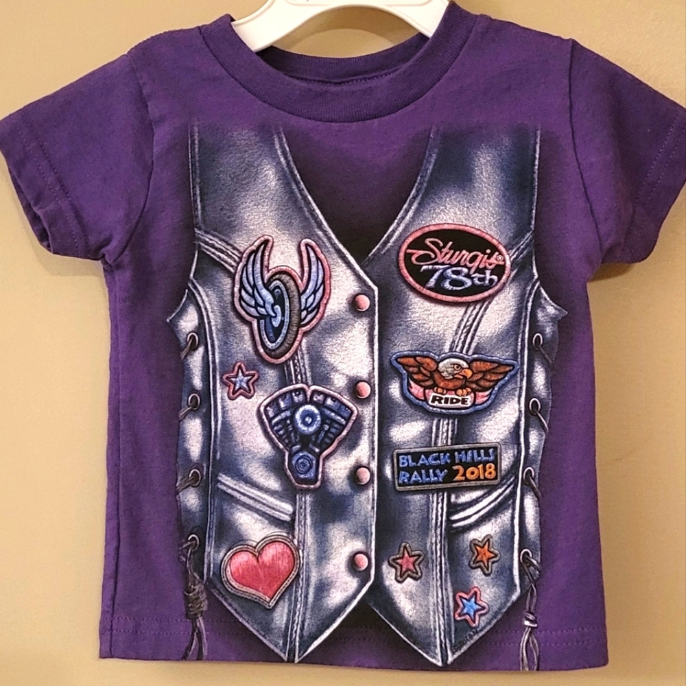 Purple Sturgis short sleeve tee shirt